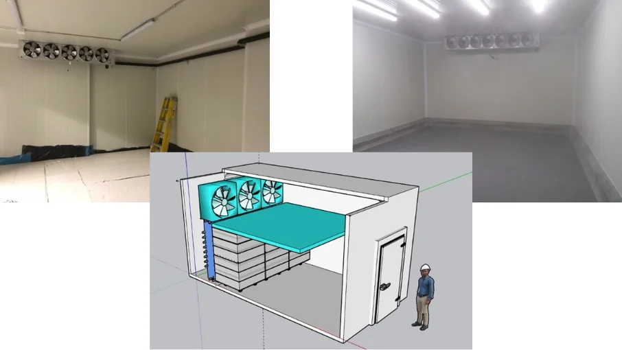 AFT-69 Características técnicas de los equipos de refrigeración de expansión directa en cámaras frigoríficas de almacenamiento de producto congelado y túneles de congelamiento